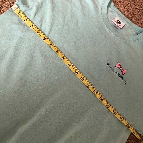 Simply Southern Long Sleeve tailgate sports tee shirt football Womens medium - Picture 9 of 10